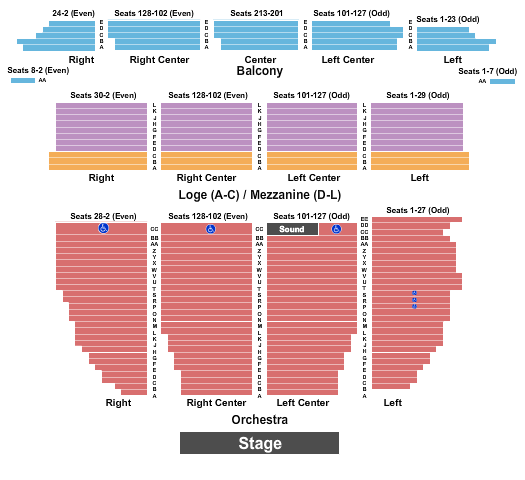 Orpheum Theatre Orpheum Seating Chart