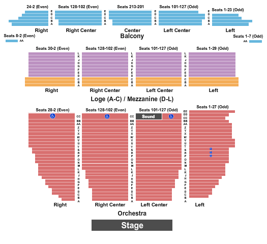 Orpheum Theatre Orpheum Seating Chart